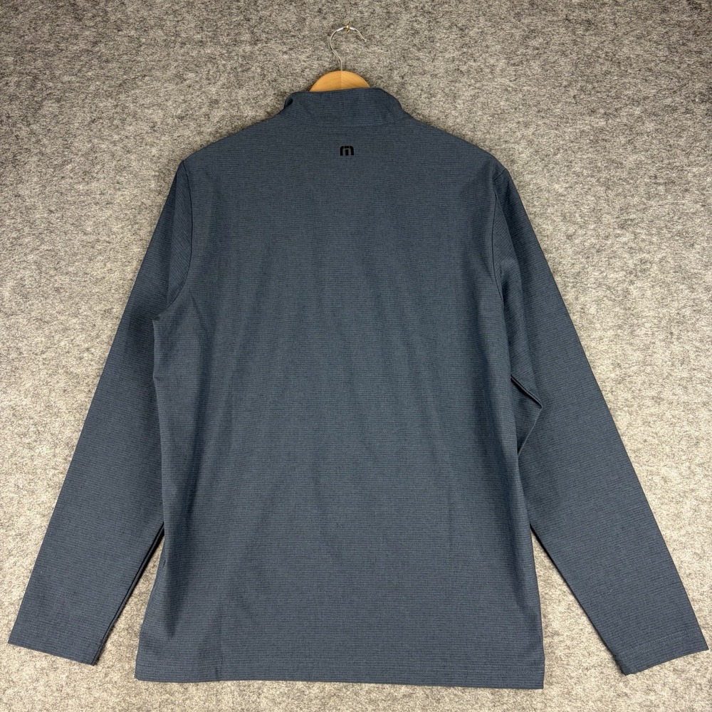 Travis Mathew Blue Hello Tour Golf 1/4 Zip Pullover Mens Medium - Picture 4 of 9
